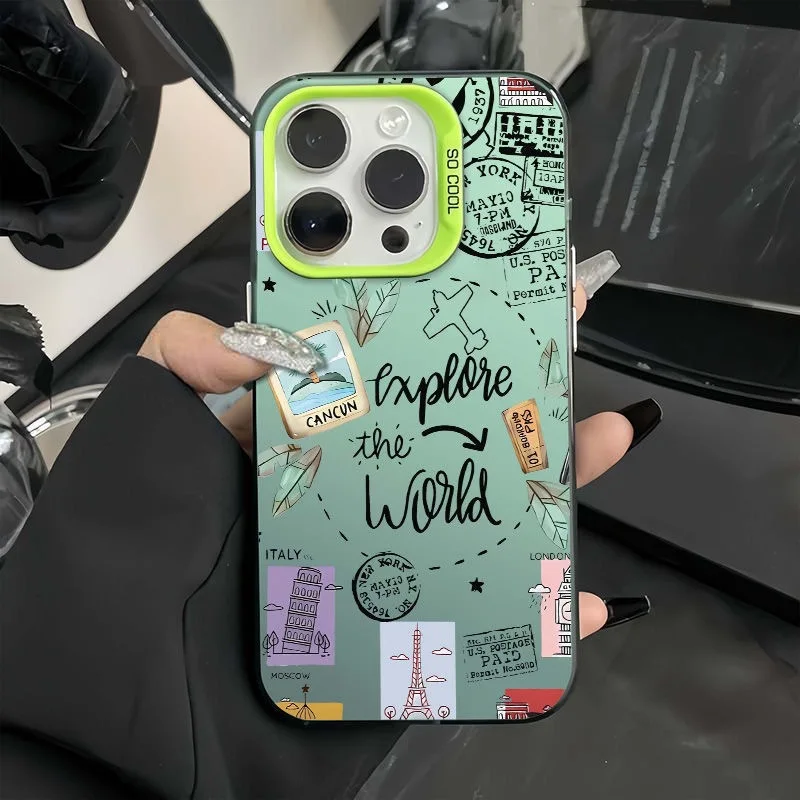 

Travel Phone Case for iPhone 17 Pro Max 16 Plus 15 Pro Premium Protective Hard Shell with Unique