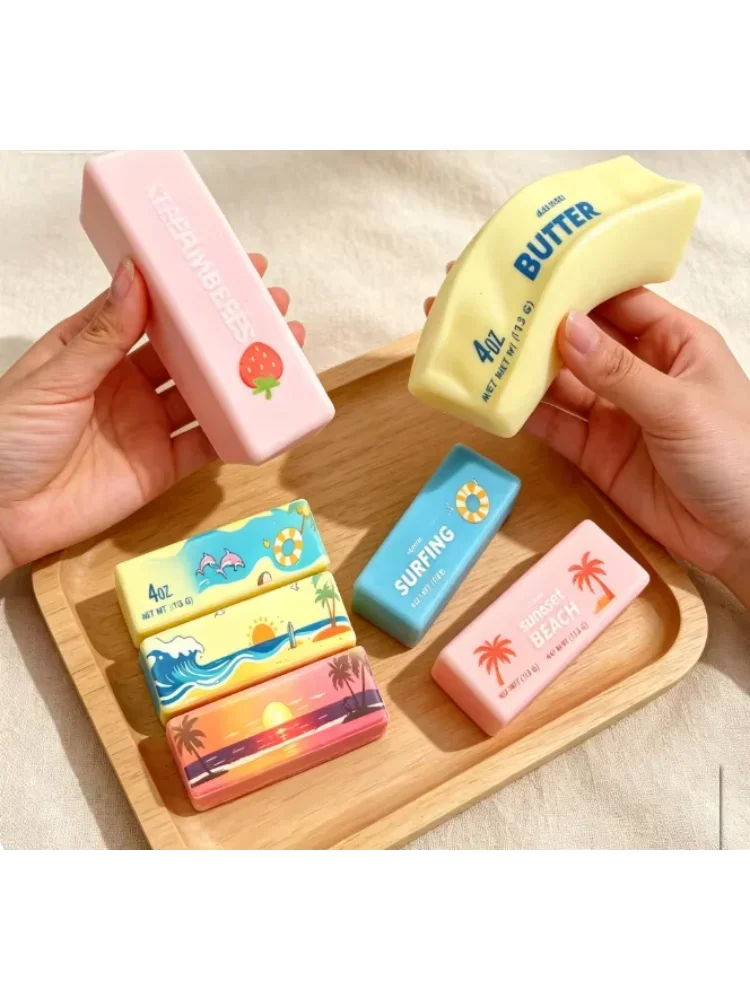 Bunte, langsam aufsteigende Butter-Squishies: Sensorisches Stressabbau-Spielzeug-Set – Weiche & dehnbare Quetschfiguren für Partygeschenke