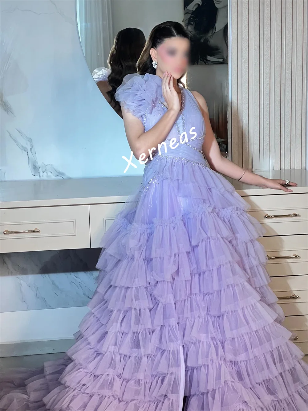 Vestidos largos personalizados de gasa plisados y brillantes para ocasiones a medida, vestidos largos de alta calidad para mujer, fiesta elegante de noche de lujo para boda