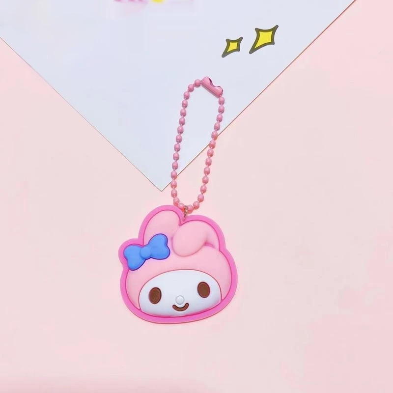 Leuke Cartoon Sanrio Tas Hanger Met Speelgoed Siliconen Film Parcha Hond Cinnamoroll Sleutelhanger Cadeau Leuke Mini Groothandel Een Verjaardagscadeau