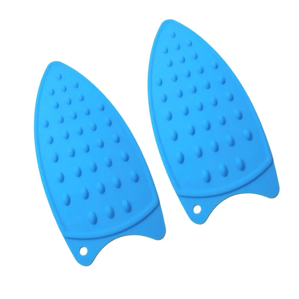 

Insulation Pad Heat Resistant Mat Blue Color Non Slip Surface Raised Dots Ironing Board Table Dinning Mat