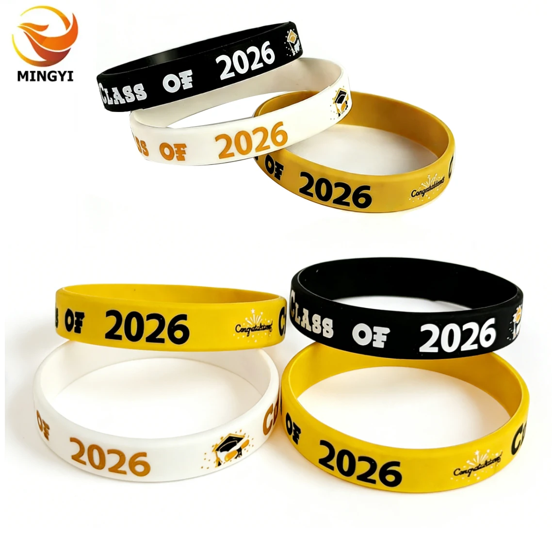 Customized Silicone Bracelets Printed Wristbands Custom Messages for Weddings Events Parties Clubs Anti-lost SOS Promotions