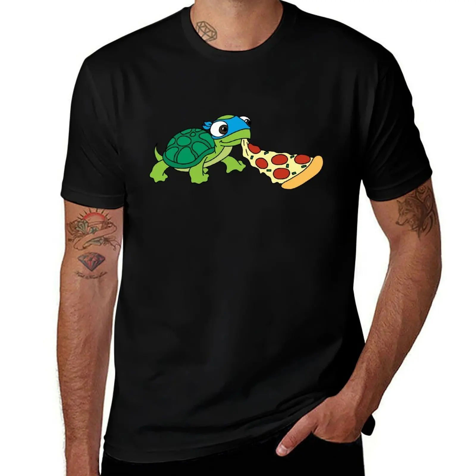 

Ninja Turtle Pizza T-Shirt man t shirts graphic man t shirt luxury man t shirt graphic T-Shirt