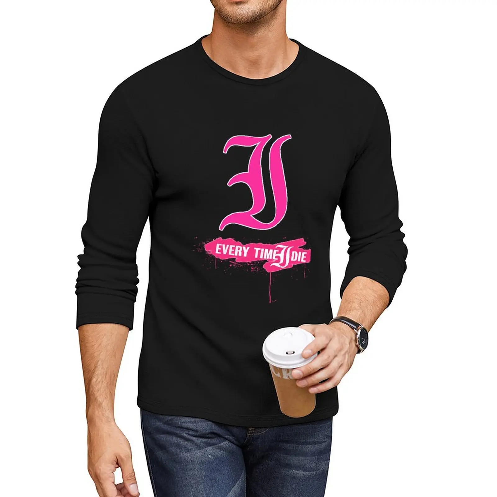 

ETID Long T-Shirt anime plus size tops sports fan t-shirts mens graphic t-shirts anime