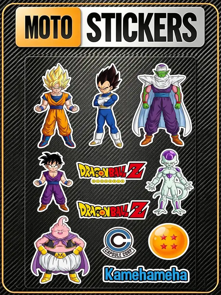 DRAGON BALL Universal Multi-Purpose Reflective Waterproof Stickers Scratch Conceal For Auto Bike Helmet Mug Fridge Decoration