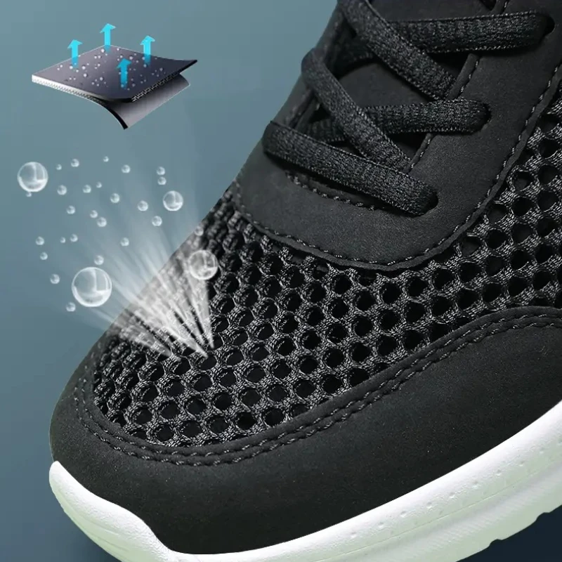 Large Size 46 Comfortable Men's Shoes Light Fashion Casual Sports Shoes Breathable Flying Mesh Top Loafers zapatillas de deporte