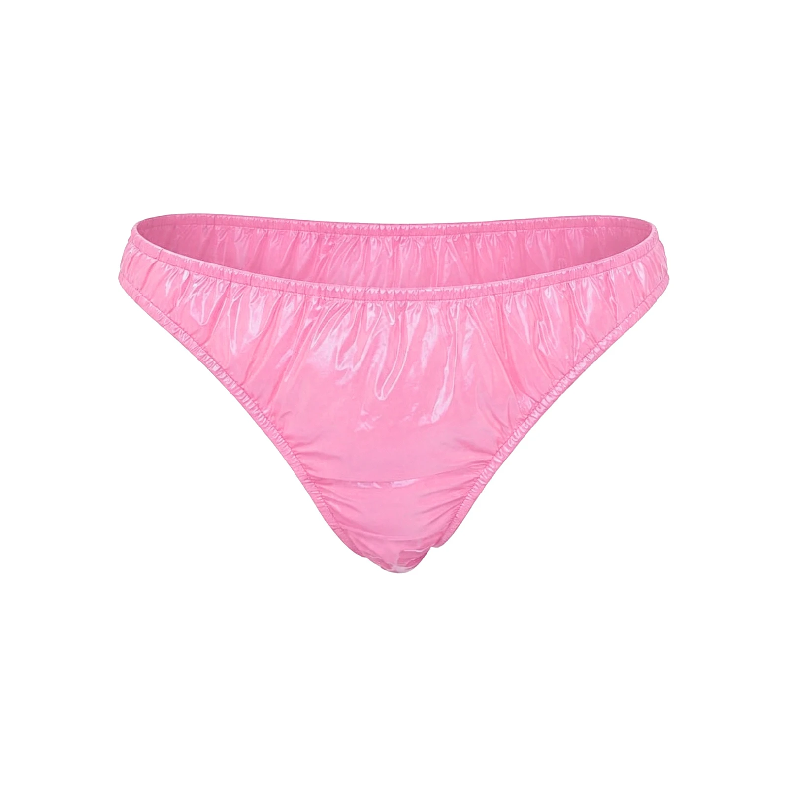 Men Water Resistant Diaper Cover Adaptive Underwear Low Rise Elastic Waistband Contrast Color Padded Briefs for Special Needs