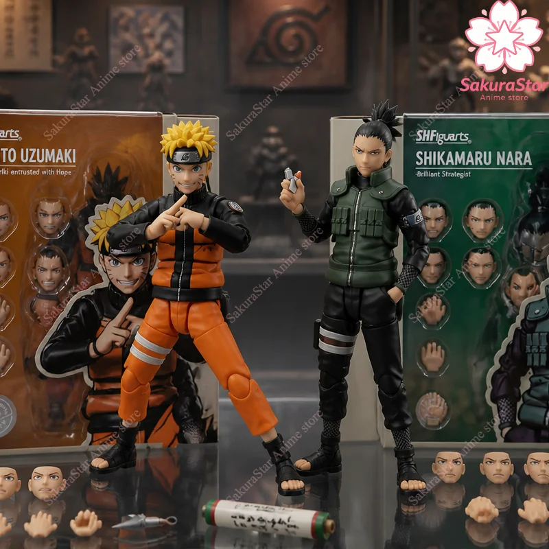 

【In Stock】Bandai SHF NARUTO Shikamaru Nara Anime Action Figure Finished Model Original Box Toy Gift For Kids