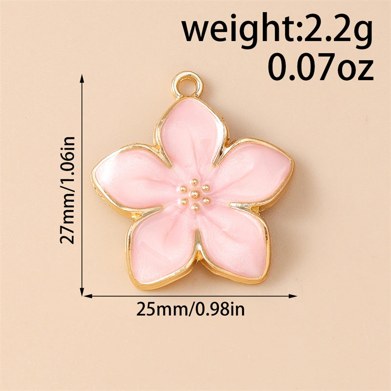 10 Stück niedliche, gemischte Pflanzenanhänger, Emaille-Blumen- und Kaktus-Anhänger für die Schmuckherstellung, Halsketten, Ohrringe, Armbänder, DIY-Bastelarbeiten, Geschenk – Detail 11