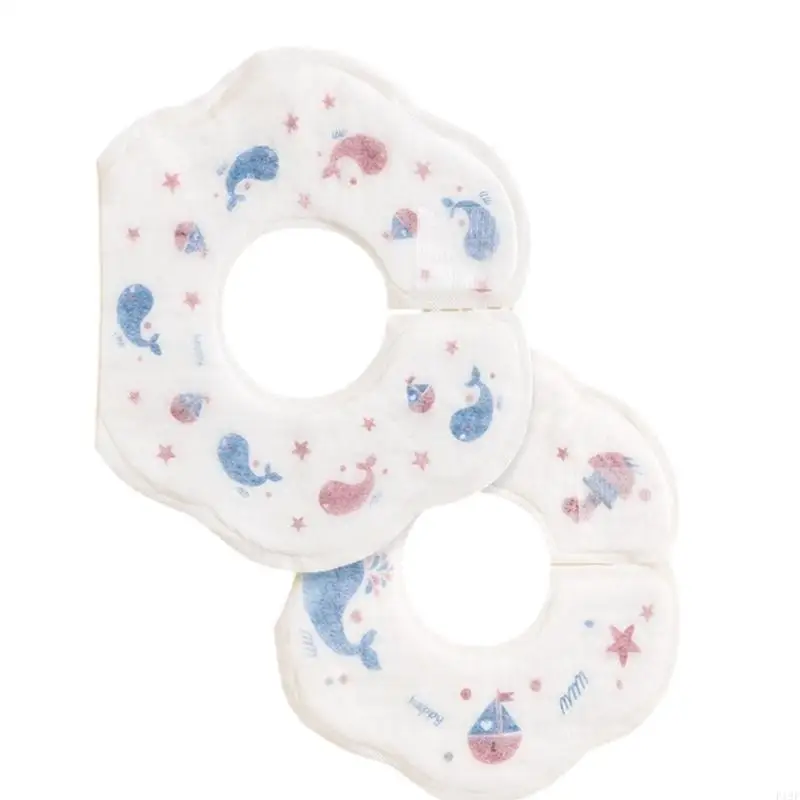 

F19F 20xBaby Feeding Bibs for Boy Girls Cotton Drooling Towel Disposable Burp Cloths