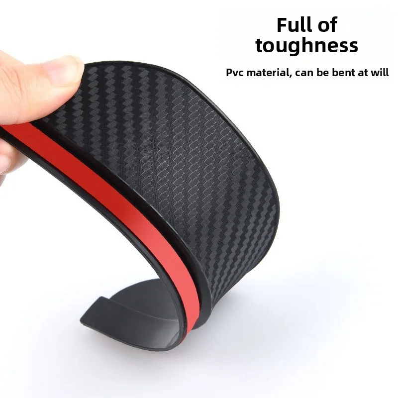 

2 шт., автомобильное зеркало заднего вида из углеродного волокна, дождевик для бровей, гибкое автомобильное зеркало заднего вида, защита от дождя, дождевик для бровей