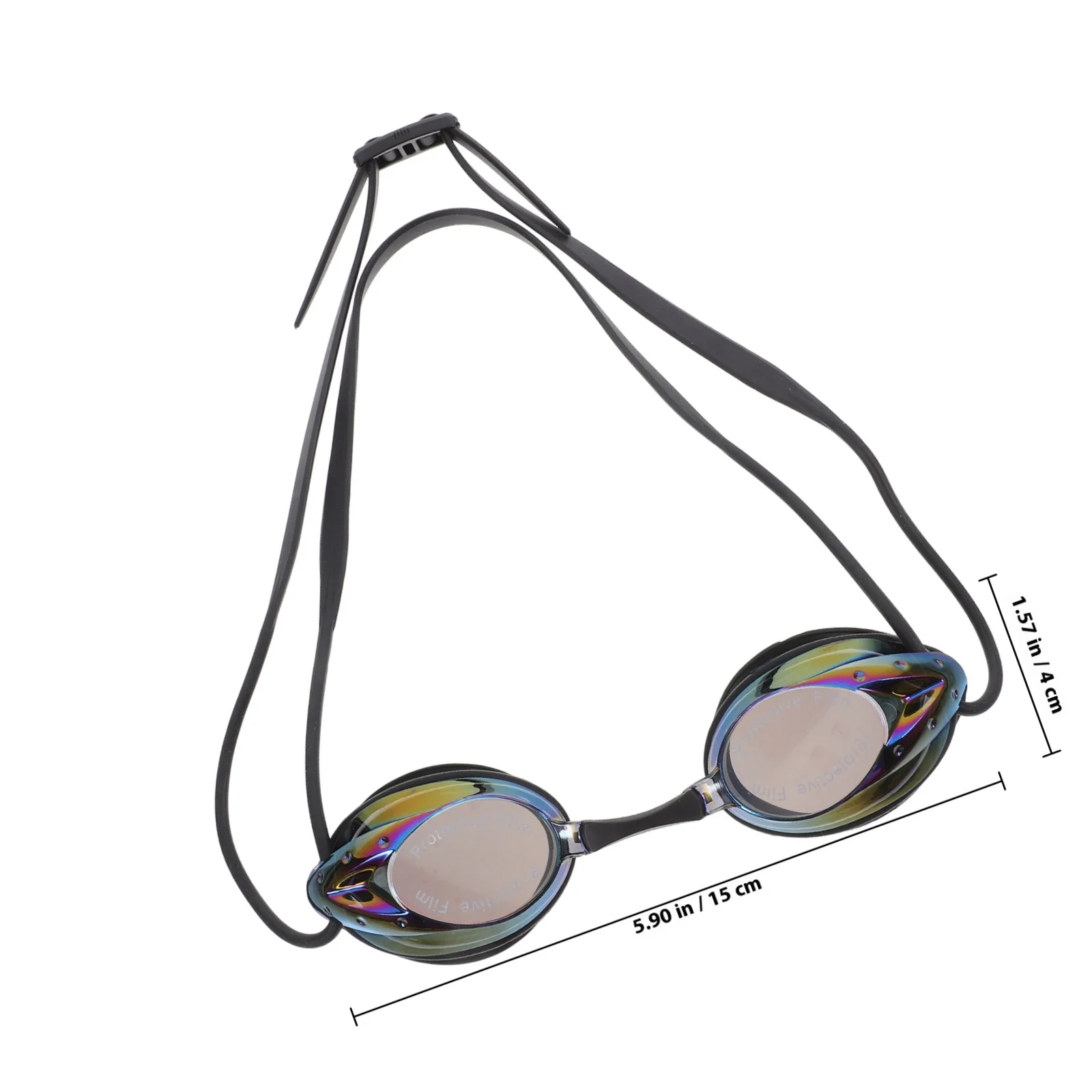 1 مجموعة مكافحة الضباب نظارات السباحة للبالغين مقاوم للماء تصميم مريح رؤية واضحة مزدوجة الضباب المقاومة الكبار نظارات السباحة #6