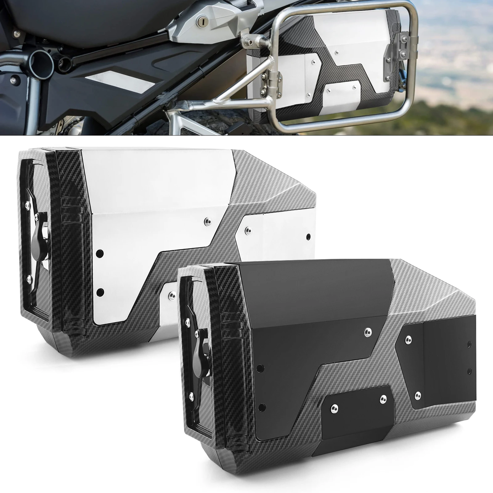 

Motorcycle 4.2L Tool Box Carbon Fiber Print Toolbox Accessories For BMW R1300GS R1250GS LC R1200GS F750GS F850GS Adventure