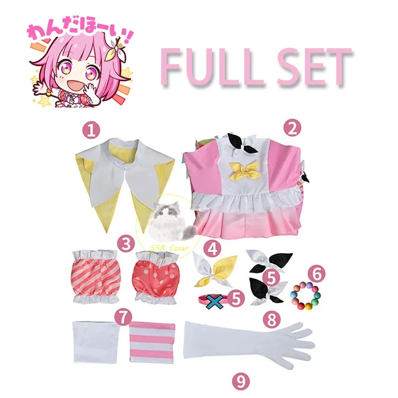 زي أنيمي ايمو تأثيري للنساء ، مشروع سيكاي ، مرحلة ملونة لوليتا اللباس ، شعر مستعار ، زي حفلة هالوين ، زي موحد للفتيات