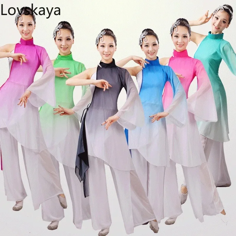 

new ethnic dance costumes classical dance costume adult female umbrella dance performance clothing