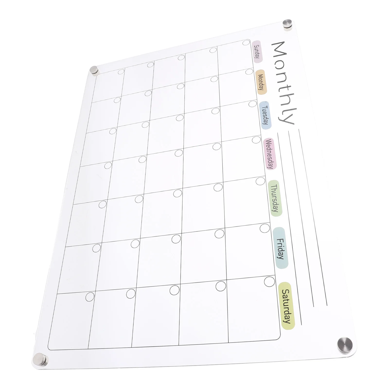 

Acrylic Refrigerator Message Board Magnetic Schedule Writing Board for to Do List Planner Smooth Writable Surface