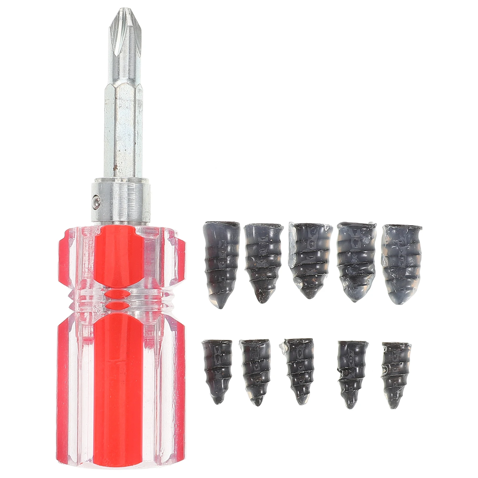 

1 set Tire Plug Kit Rubber Nails Quick Repair Car Bike Motorcycle Heavy Duty Professional Maintenance Efficient Fix