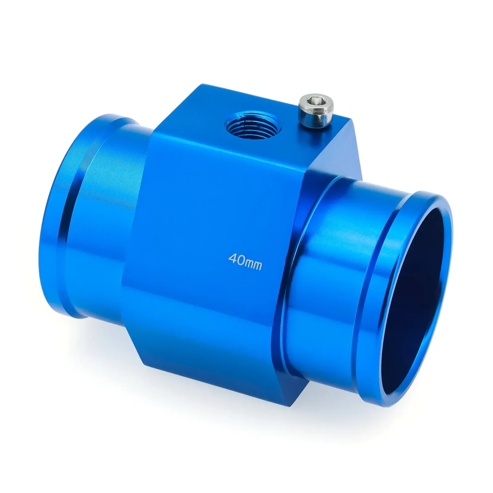 محول مستشعر درجة حرارة الماء ، مقياس الأنابيب ، محول خرطوم المبرد ، محول مستشعر درجة الحرارة باللون الأزرق والأسود للسيارة والقوارب #2