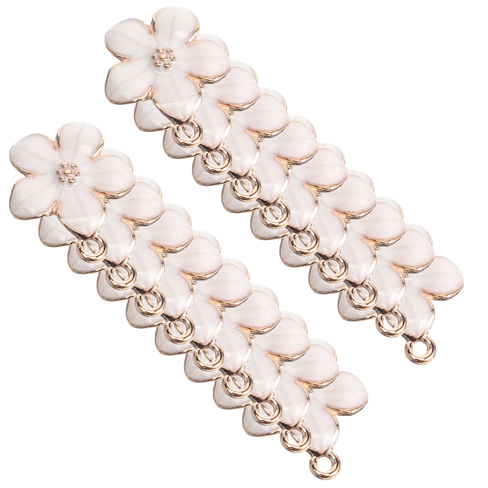 

50pcs Sakura Pendant Jewelry Supplies Lightweight Alloy Flower Charms Crafting Accessories Decorative Pendants DIY