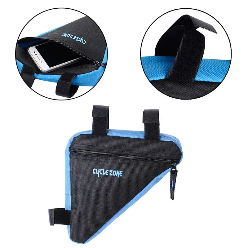 Bolsa triangular para cuadro de bicicleta de carretera, bolsa impermeable para viga de bicicleta de montaña, soporte para tubo de bicicleta, bolsa de sillín, accesorios de bicicleta de poliéster - Vista Detalle #05