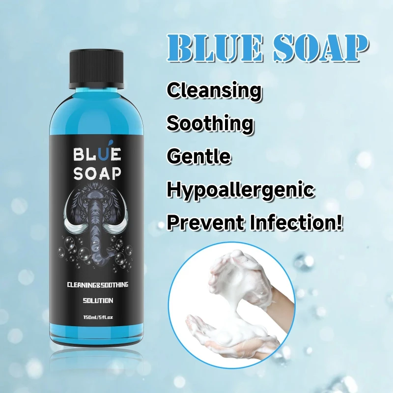 150ml Concentrating Tattoo Blue Soap Soothing Soap Aftercare Solution Liquid Avoiding Skin Irritation Tattoo Studio Supply view 5