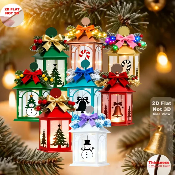 Pendant Lighting Christmas Decor - 8 Piezas de Adornos Navideños de