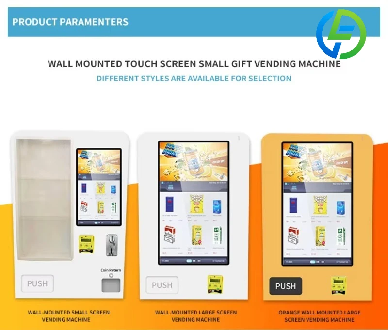 Customize Wall Mounted Vending Machine Mini Smart Automatic Retail Dispenser for Snack Drink Tissue with QR Code Coin Payment