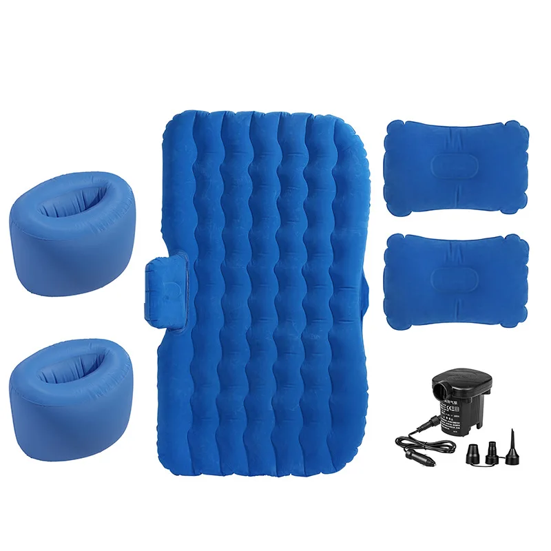 Thickened Car Inflatable Mattress Split Car Rear Travel Bed SUV Car Folding Bed Multi-color Optional