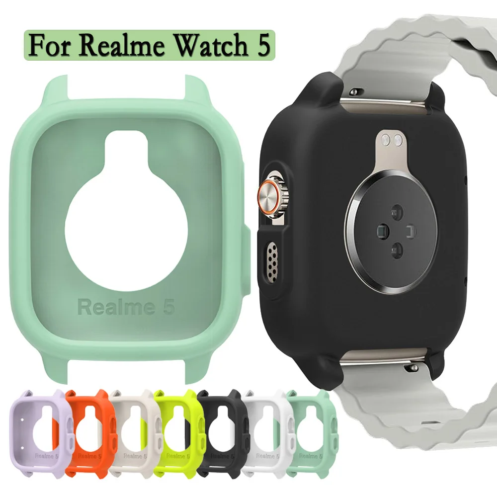 For Realme Watch 5 Watch Shell Decoration Soft Silicone Protector Case For Realme Watch 5 Super Light Simple Hollow Cover