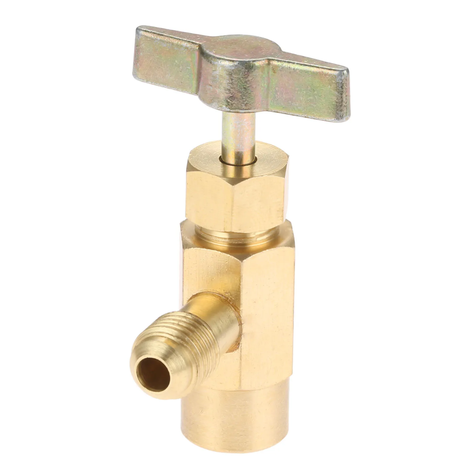 1/4 SAE Thread Adapter R1234YF Refrigerant Can Bottle Tap Opener Valve Tool For SelfSealing Valve Cans 1/2