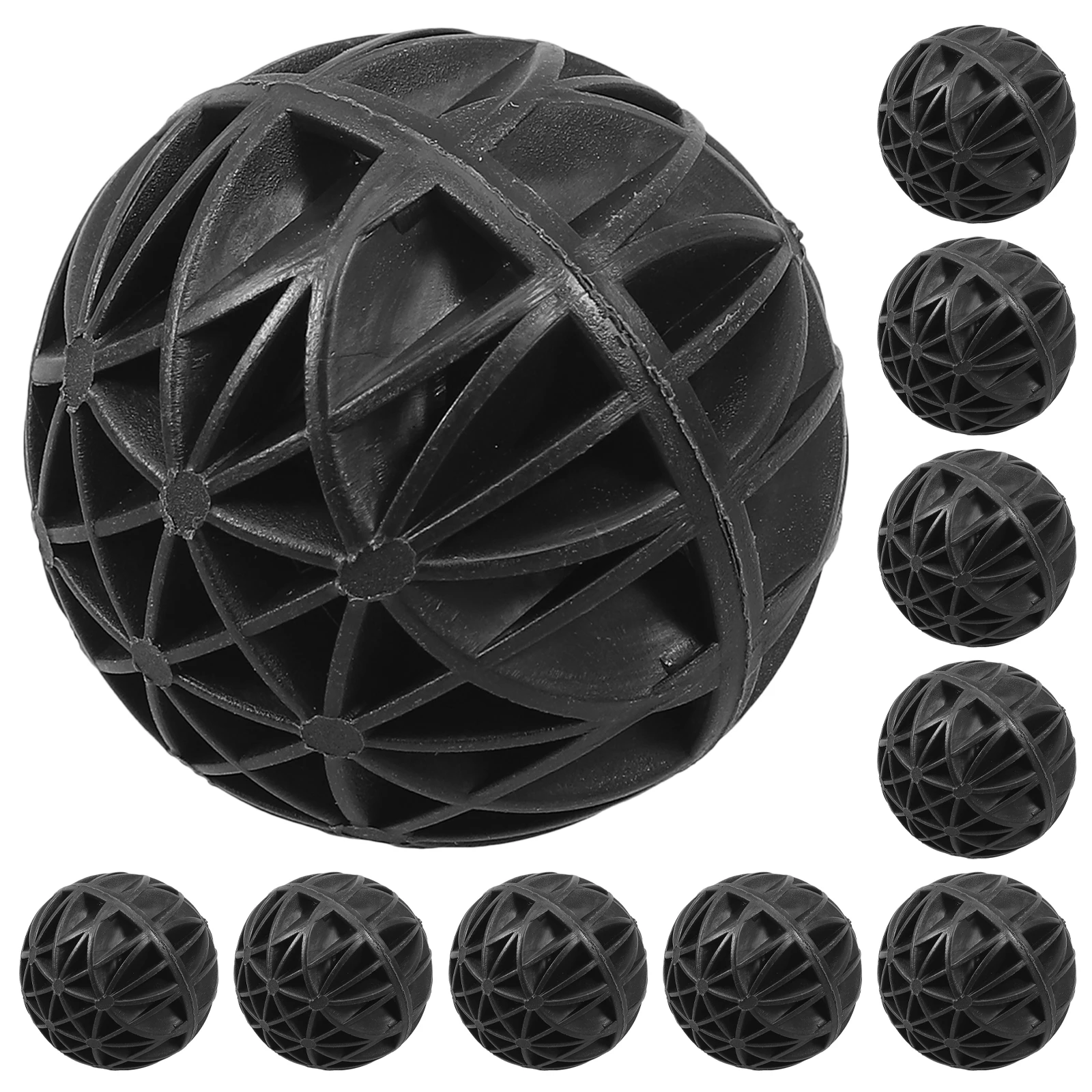 

100pcs Bio Ball Aquarium Filter Biological Balls Fish Tank Biochemical Accessories Freshwater Saltwater Filtration Media Residue