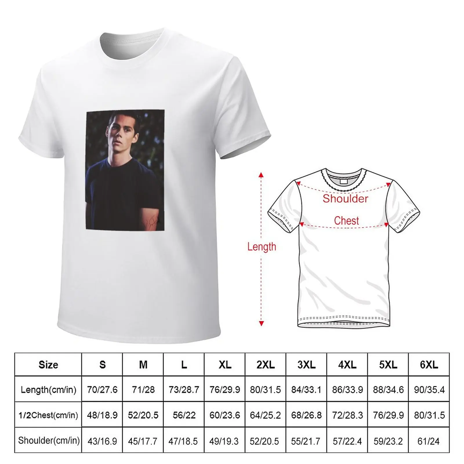 Dylan O Brien signature T-Shirt plus size tops aesthetic clothes quick drying big and tall t shirts for men