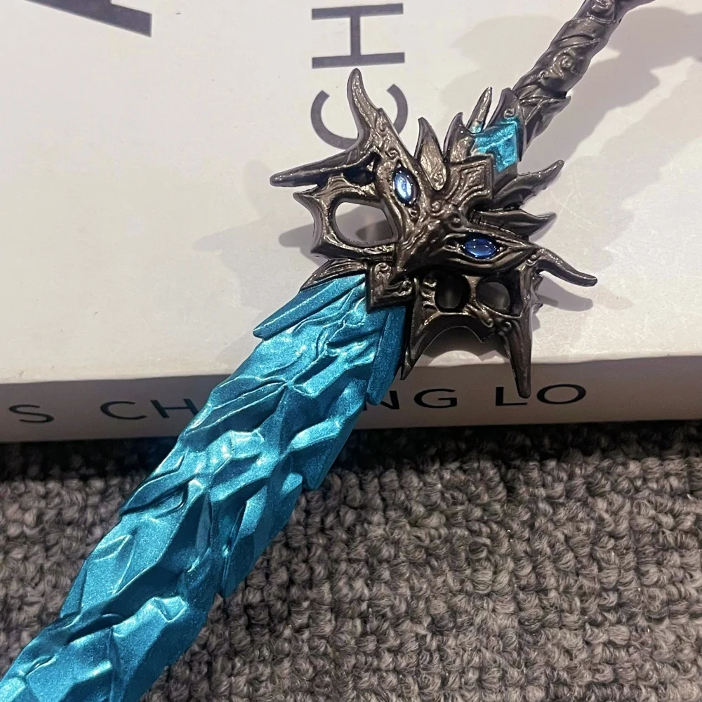 8.6inch Metal Naraka Bladepoint Katana Blue Blade Sword Anime Ninja Knife Real Size Japanese Katana Original Samurai Sabre Toy