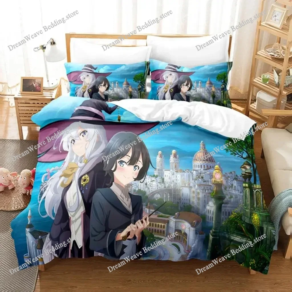 

3D The The Journey of Elaina Bedding Sets Duvet Cover Set with Pillowcase Twin Full Queen King Bedclothes Bed Linen