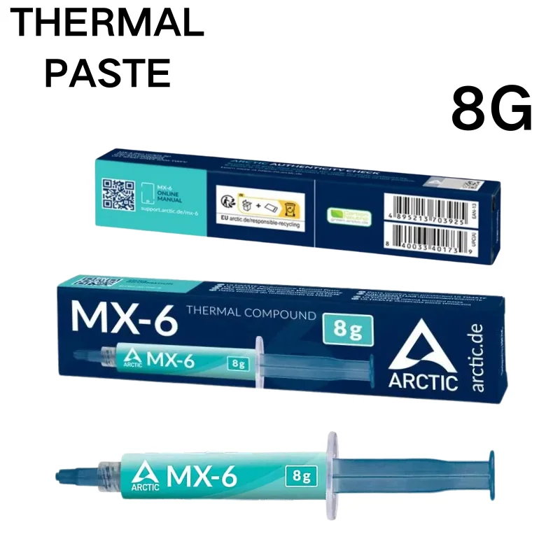 MX-6 4G8G Processore di grasso termico Pasta termica CPU Dissipatore di calore Gesso composito GPU Chipset Notebook Raffreddamento Raffreddatori cuscinetto termico