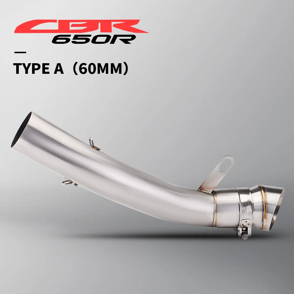 

Для выхлопной системы CBR650R (2014-2025) средняя соединительная труба мотоцикла, выхлопная труба, модифицированная выхлопная труба