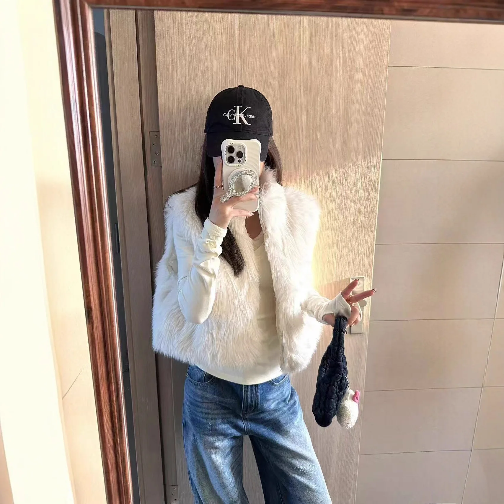 

Vests Waistcoats Thick Womens Waistcoat Gothic Spring Cotton-Padded Striped Minimalism Slim-Fitting Officewear Sleeveless Chic