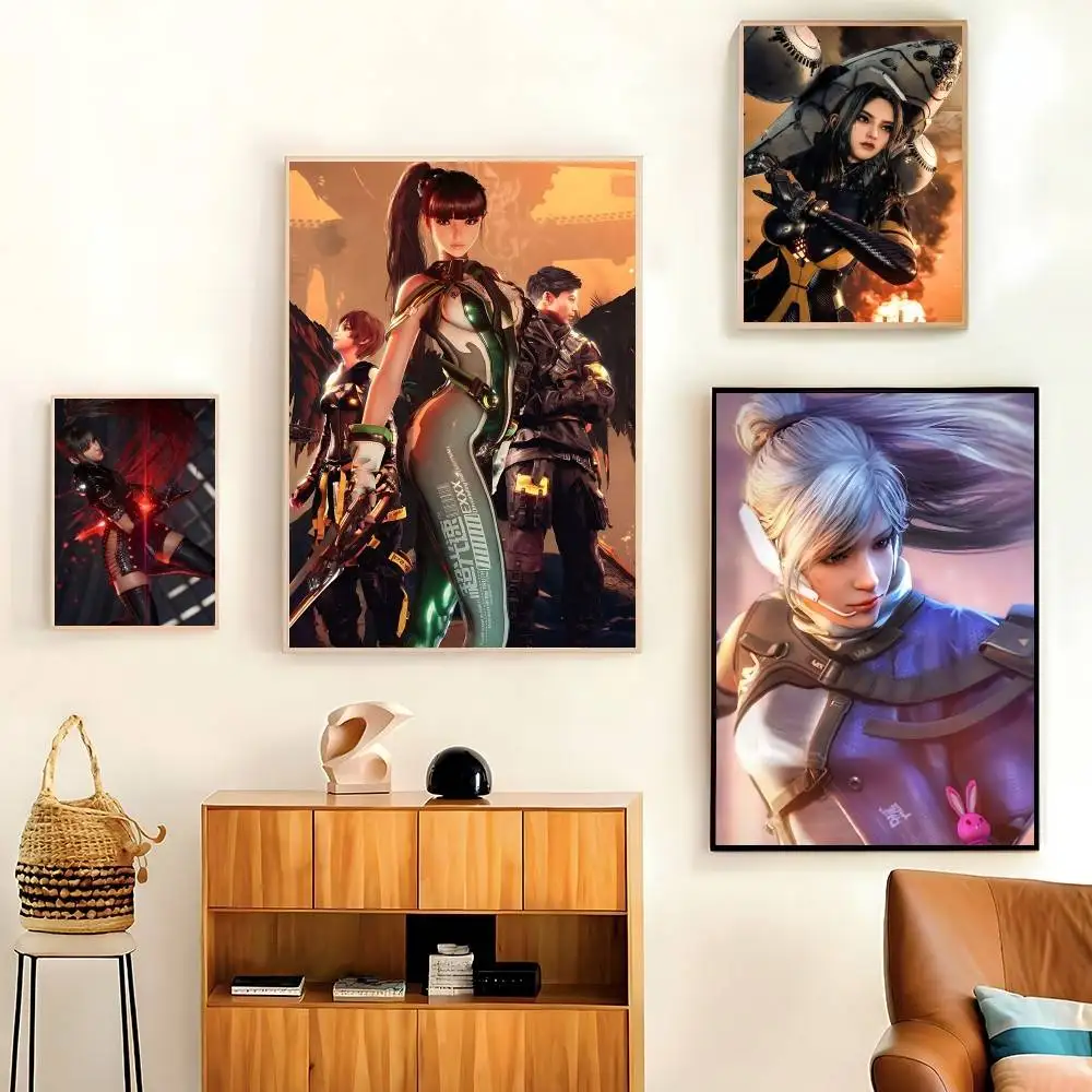 Game Stellar Blade Colorful Poster HD Quality Wall Art Retro Posters For Home Room Wall Decor Kawaii Room Decor