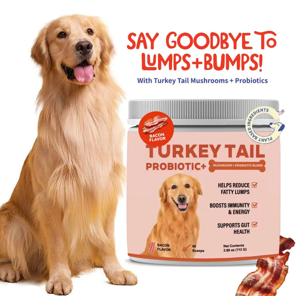 Turkey Tail Mushroom for Dogs - Lipoma Treatment for Dogs - Mushroom Supplement with Immune Support for Lipoma, Lumps & Bumps