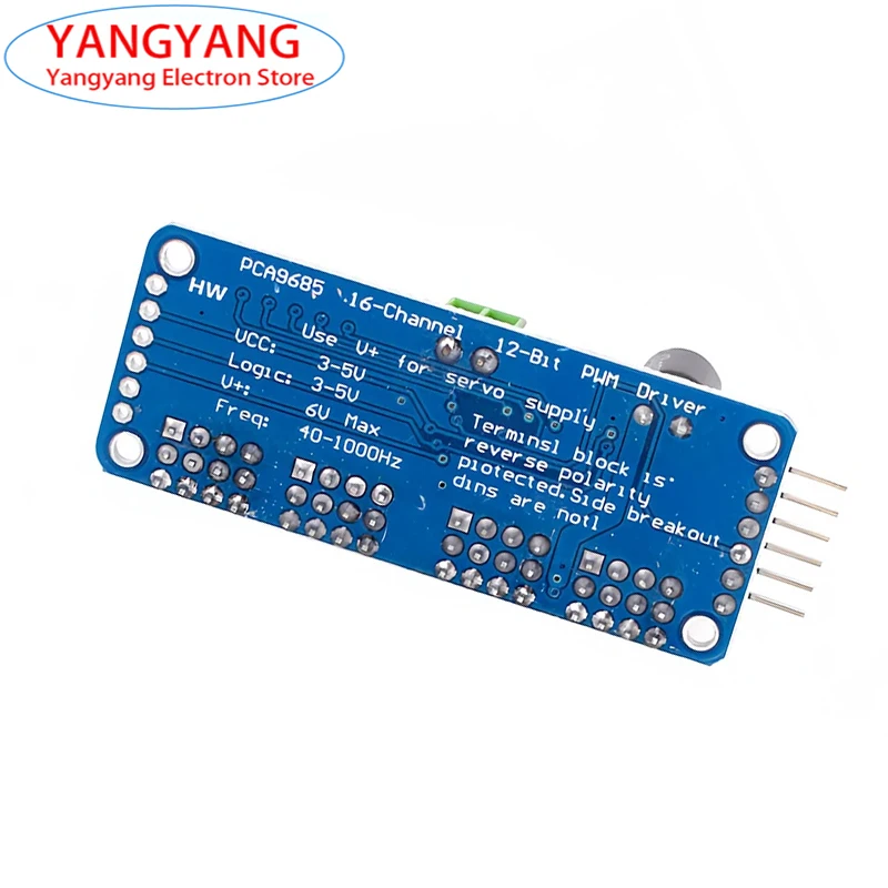 New PCA9685PW 16 Channel 12-bit PWM/Servo Driver-I2C Interface PCA9685 Module Raspberry Pi Shield Module Servo Shield Board