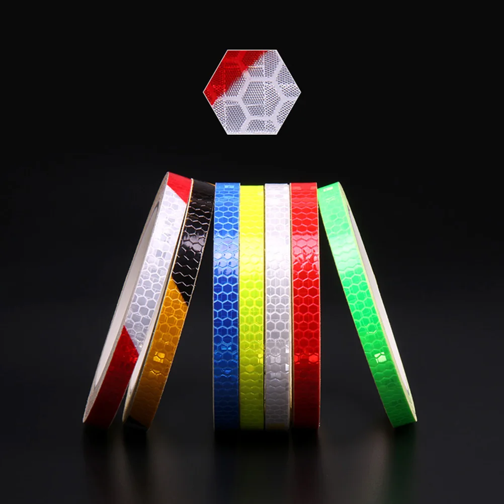 

Bicycle Reflective Stickers Red White Fluorescent Safety Decal For Bike Motorcycle Wheel Rim Night Riding Cycling