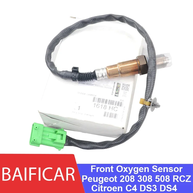 Baificar Brand New Genuine 4 Wire Front Lambda Oxygen Sensor 1618HC For Citroen Peugeot C4 DS3 DS4 208 308 508 RCZ 1.6THP