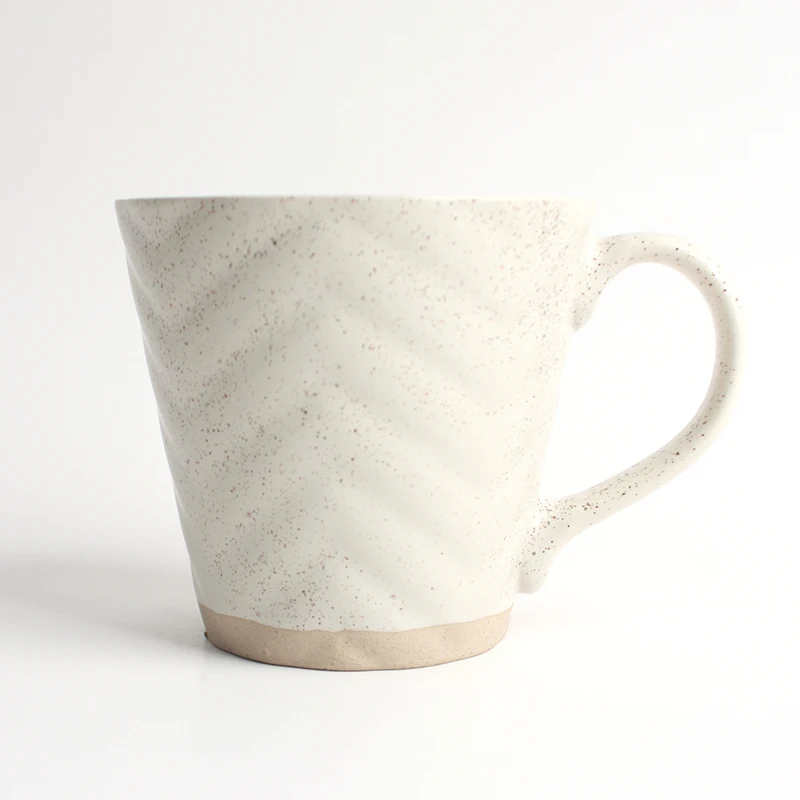 Premium 14oz Ceramic Mug Sesame Glaze Matte Finish Elegant Durable Design Perfect for Coffee Milk Tea Home Office Modern Cup