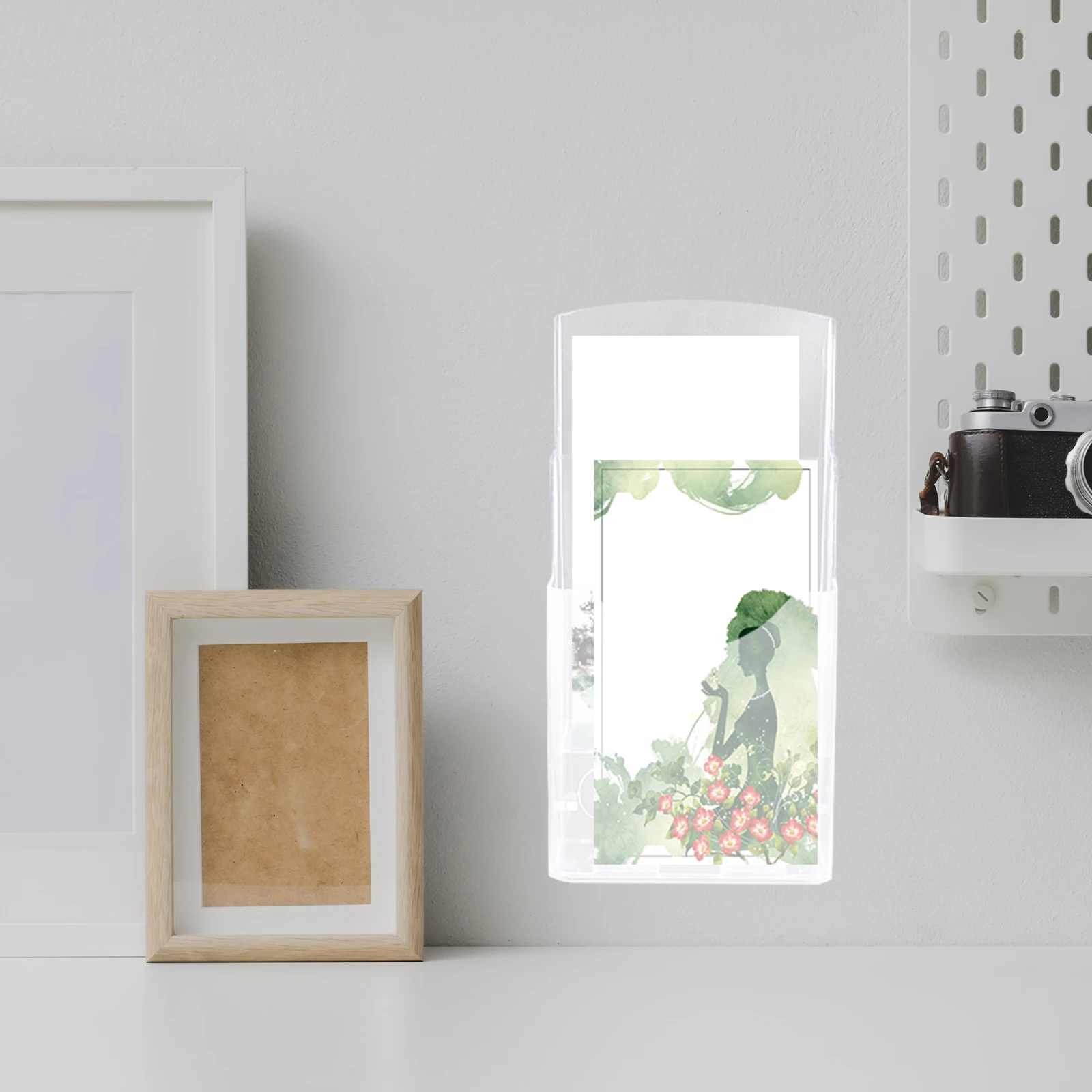 

Sturdy Business Holder Organizer Clear Plastic Name Card Stand for Desk Display Rack Card Holder PP Glossy