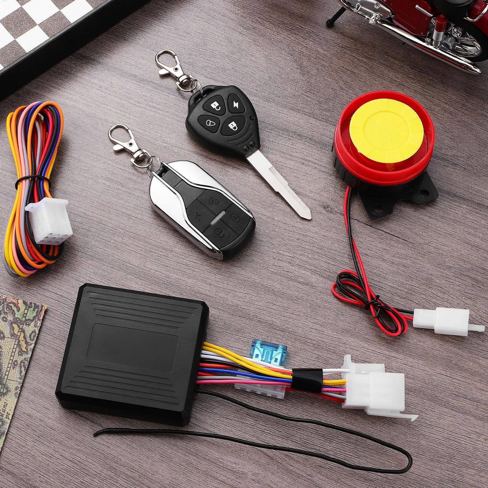 

1 set Motorcycle Anti-Theft Alarm System Remote Start Universal Security For Motorcycles Scooters Long Range Control Vehicle