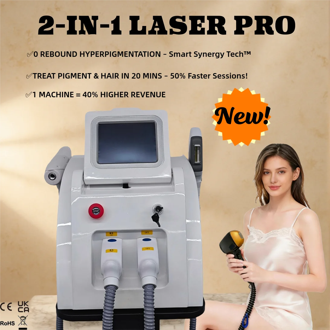 

Новинка 2026: Аппарат IPL 2-в-1 для удаления волос, лазерного удаления татуировок и пигментации, процедуры Carbon Black Doll, IPL-лазерный аппарат