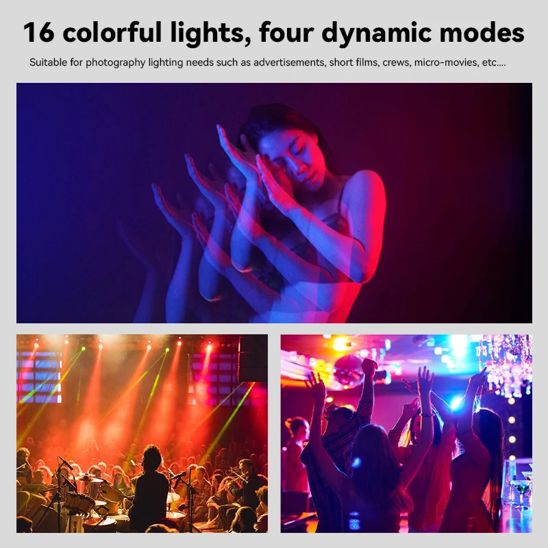 Stage Spotlight LED 16 Colors RGB with Remote Control Free Angle Ambient Light Interior Decorative KTV Bar Concert Led Neon Lamp
