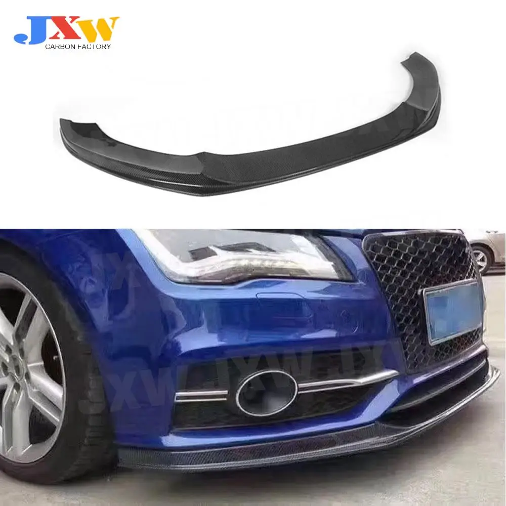 

Carbon Fiber Front Lip Spoiler Apron For Audi A7 S7 Sline 2012 - 2015 FRP Car Bumper Chin Guard Car Styling