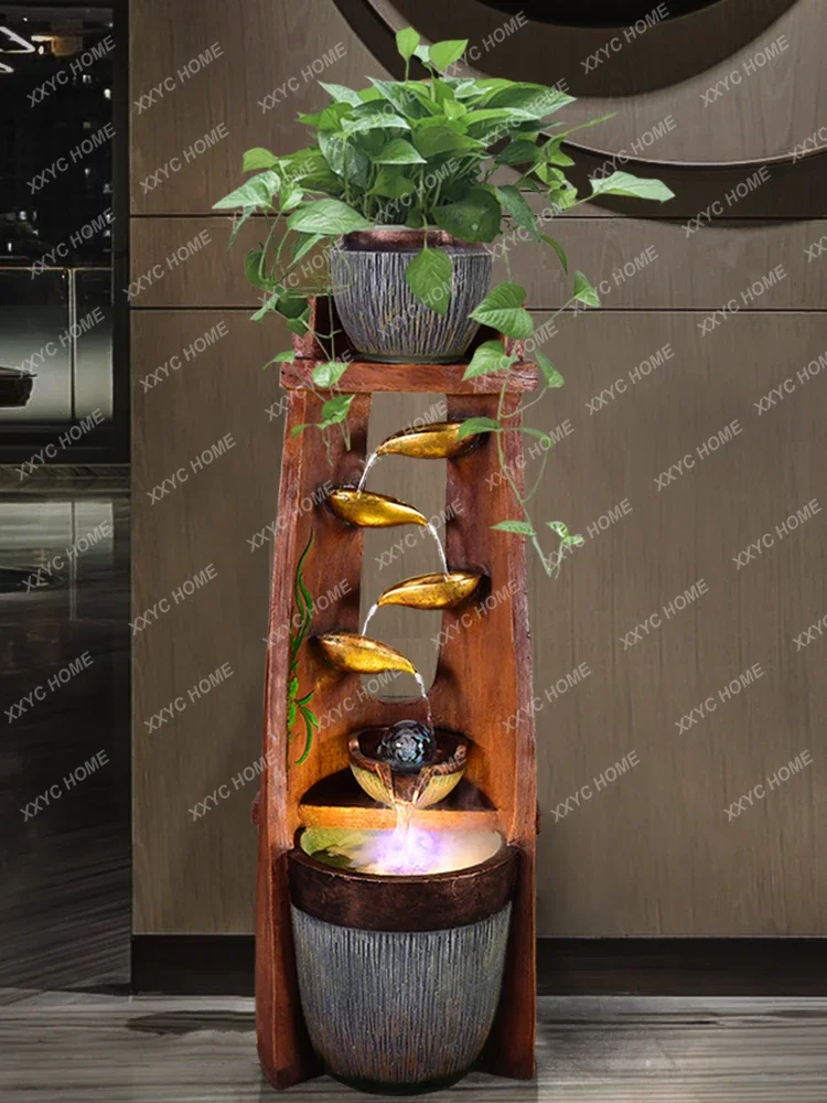 

Make a Fortune as Endless as Flowing Water Fountain Living Room Circulating Water Landscape Office Indoor Lucky Fish Tank