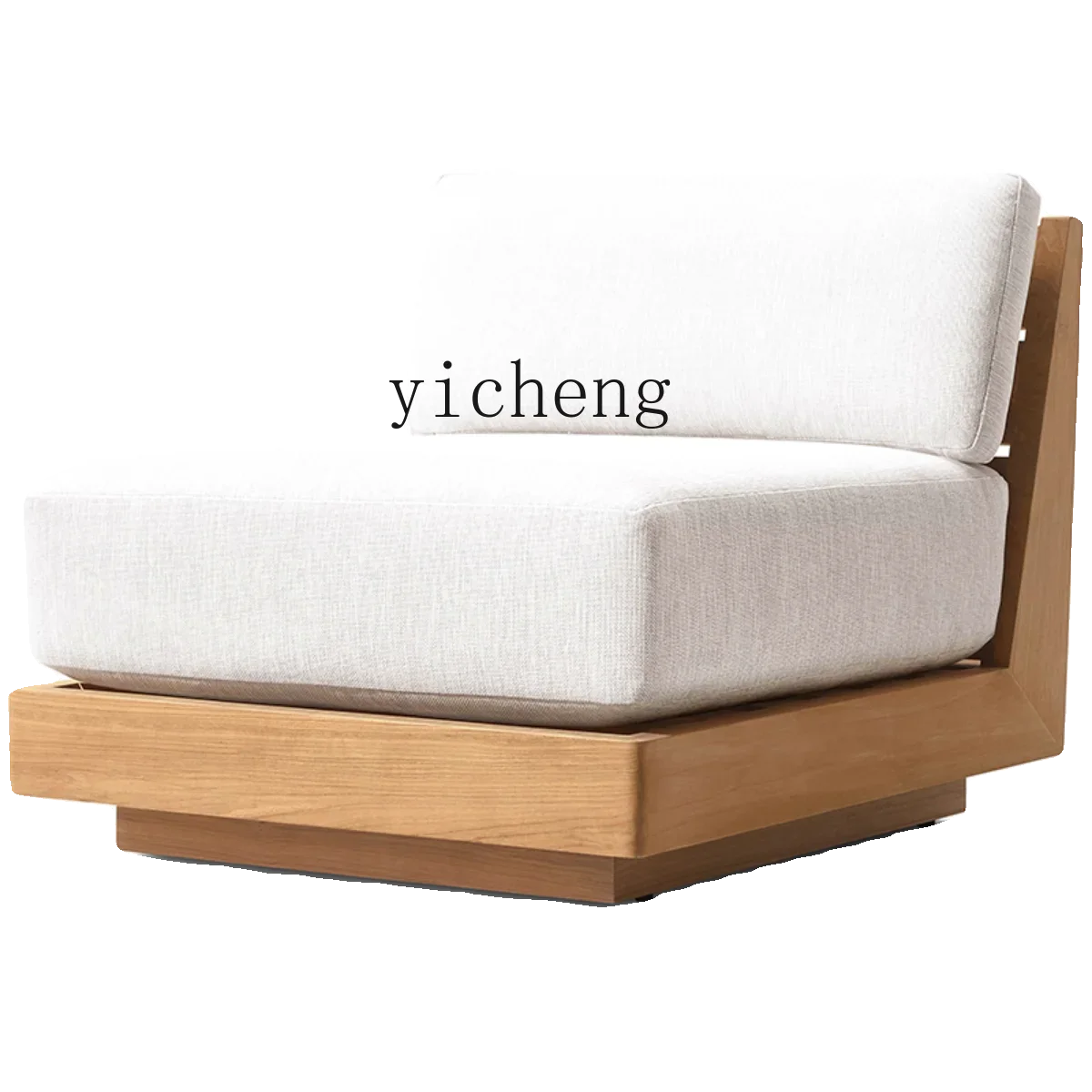Outdoor Teak Sofa Courtyard Waterproof Sunscreen Lotion Days Villa Solid Wood Distressed Outdoor